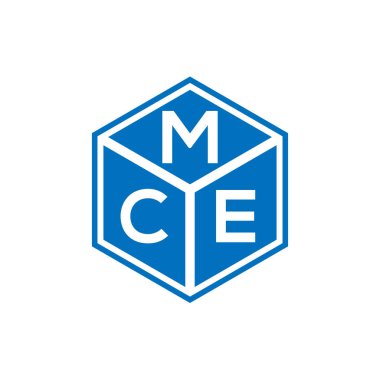 Siyah arka planda MCE harf logosu tasarımı. MCE yaratıcı harflerin baş harfleri logo kavramı. MCE harf tasarımı.