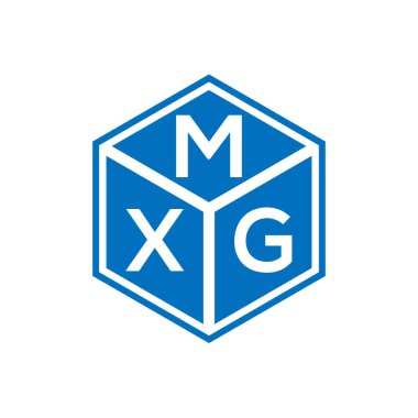 Siyah arkaplanda MXG harf logosu tasarımı. MXG yaratıcı harflerin baş harfleri logo kavramı. MXG harf tasarımı.