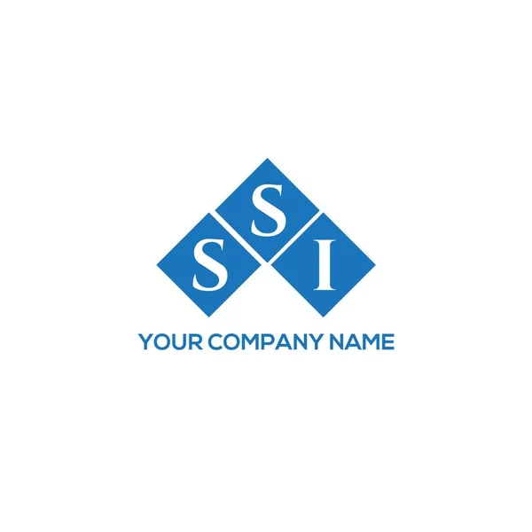 Design Logotipo Letra Ssi Fundo Branco Ssi Iniciais Criativas Conceito — Vetor de Stock