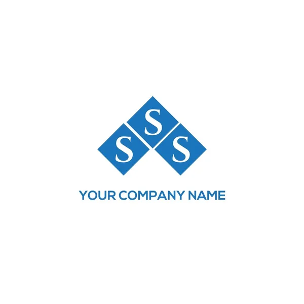 Design Logotipo Letra Sss Fundo Branco Sss Iniciais Criativas Conceito — Vetor de Stock