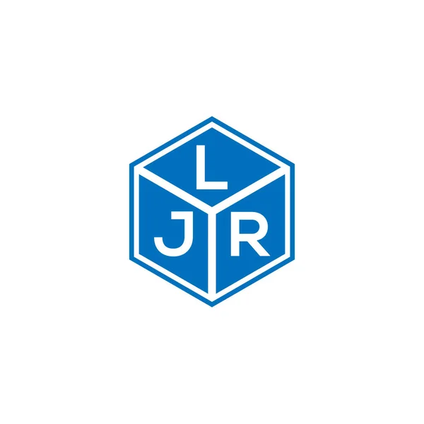 Σχεδιασμός Λογότυπου Γραμμάτων Ljr Μαύρο Φόντο Ljr Δημιουργικά Αρχικά Γράμματα — Διανυσματικό Αρχείο