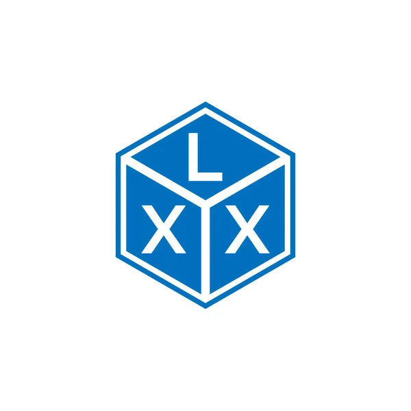 Lxx Letter Logo Design Auf Schwarzem Hintergrund Lxx Kreative Initialen — Stockvektor