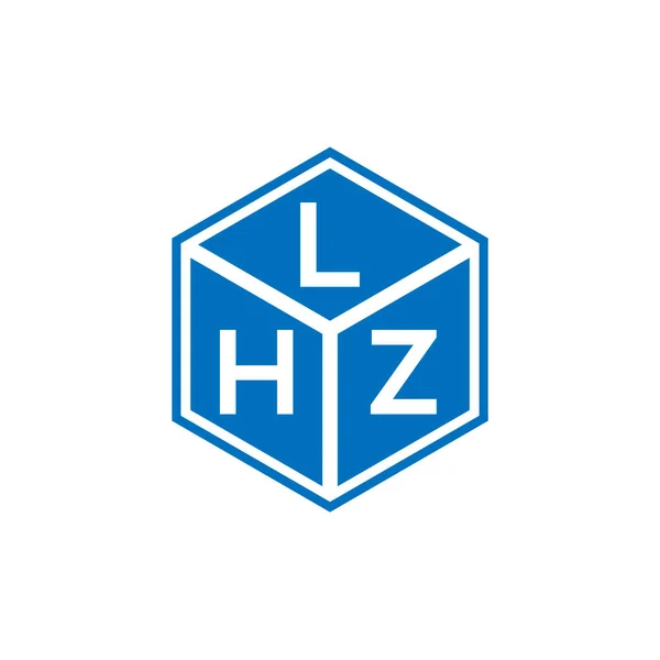 Lhz Letter Logo Design Black Background Lhz Creative Initials Letter — Stock Vector