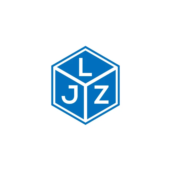 Ljz Lettera Logo Design Sfondo Nero Ljz Creativo Iniziali Lettera — Vettoriale Stock
