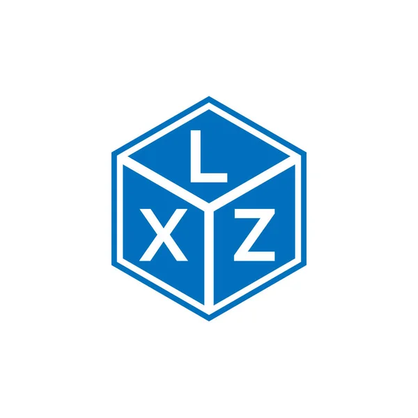 Lxz Lettera Logo Design Sfondo Nero Lxz Creativo Iniziali Lettera — Vettoriale Stock