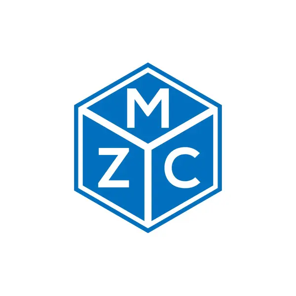 Mzc Letter Logo Design Black Background Mzc Creative Initials Letter — Stock Vector