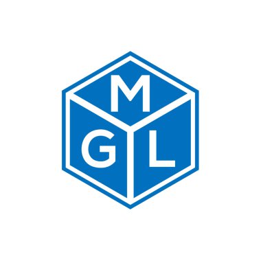 Siyah arkaplanda MGL harf logosu tasarımı. MGL yaratıcı harflerin baş harfleri logo kavramı. MGL harf tasarımı.