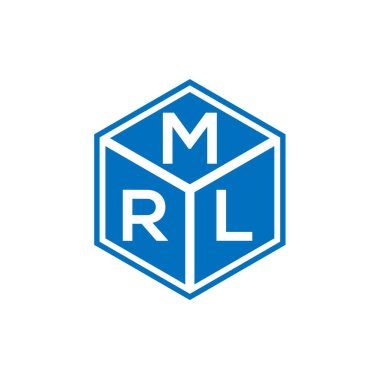 Siyah arka planda MRL harf logosu tasarımı. MRL yaratıcı harflerin baş harfleri logo kavramı. MRL harf tasarımı.