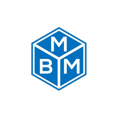 Siyah arkaplanda MBM harf logosu tasarımı. MBM yaratıcı harflerin baş harfleri logo kavramı. MBM harf tasarımı.