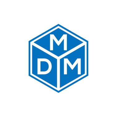 Siyah arka planda MDM harf logosu tasarımı. MDM yaratıcı harflerin baş harfleri logo kavramı. MDM harf tasarımı.