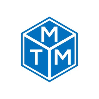 Siyah arkaplanda MTM harf logosu tasarımı. MTM yaratıcı harflerin baş harfleri logo kavramı. MTM harf tasarımı.