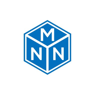 Siyah arka planda MNN harf logosu tasarımı. MNN yaratıcı harfler logosu konsepti. MNN harf tasarımı.