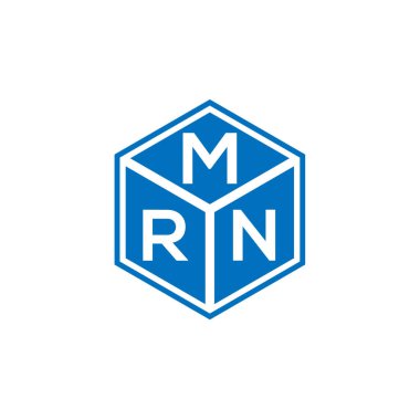 MRN harfi logo tasarımı siyah arka planda. MRN yaratıcı harfler logosu konsepti. MRN harf tasarımı.