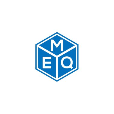 Siyah arkaplanda MEQ harf logosu tasarımı. MEQ yaratıcı harflerin baş harfleri logo kavramı. MEQ harf tasarımı.
