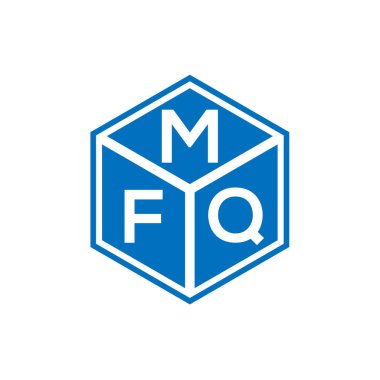 Siyah arka planda MFQ harf logosu tasarımı. MFQ yaratıcı harflerin baş harfleri logo kavramı. MFQ harf tasarımı.