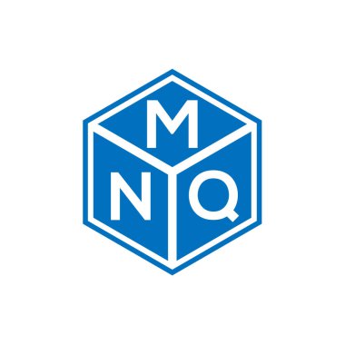 Siyah arka planda MNQ harfi logo tasarımı. MNQ yaratıcı harflerin baş harfleri logo kavramı. MNQ harf tasarımı.