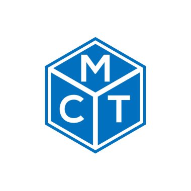 Siyah arka planda MCT harf logosu tasarımı. MCT yaratıcı harfler logosu konsepti. MCT harf tasarımı.