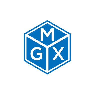 Siyah arkaplanda MGX harf logosu tasarımı. MGX yaratıcı harflerin baş harfleri logo kavramı. MGX harf tasarımı.