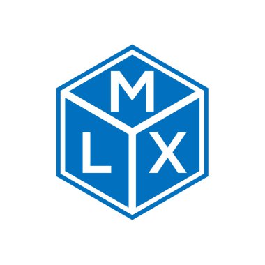 Siyah arkaplanda MLX harf logosu tasarımı. MLX yaratıcı harflerin baş harfleri logo kavramı. MLX harf tasarımı.