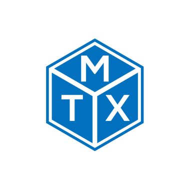 Siyah arkaplanda MTX harf logosu tasarımı. MTX yaratıcı harflerin baş harfleri logo kavramı. MTX harf tasarımı.