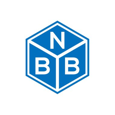 Siyah arka planda NBB harfi logo tasarımı. NBB yaratıcı harflerin baş harfleri logo kavramı. NBB harf tasarımı.