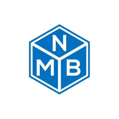 Siyah arka planda NMB harfi logo tasarımı. NMB yaratıcı harflerin baş harfleri logo kavramı. NMB harf tasarımı.