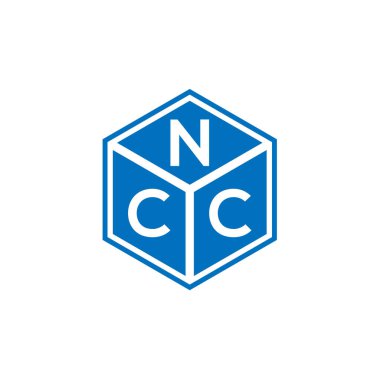Siyah arka planda NCC harf logosu tasarımı. NCC yaratıcı harflerin baş harfleri logo kavramı. NCC harf tasarımı.