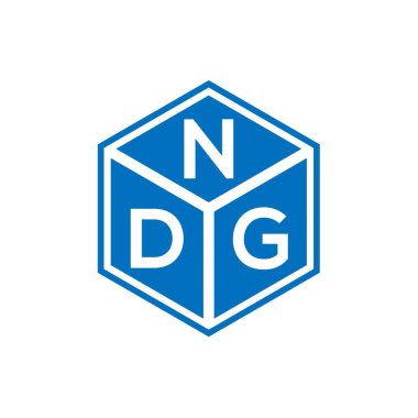 Siyah arka planda NDG harf logosu tasarımı. NDG yaratıcı harflerin baş harfleri logo kavramı. NDG harf tasarımı.
