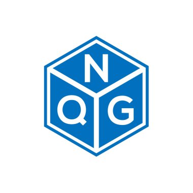 Siyah arkaplanda NQG harf logosu tasarımı. NQG yaratıcı harflerin baş harfleri logo kavramı. NQG harf tasarımı.