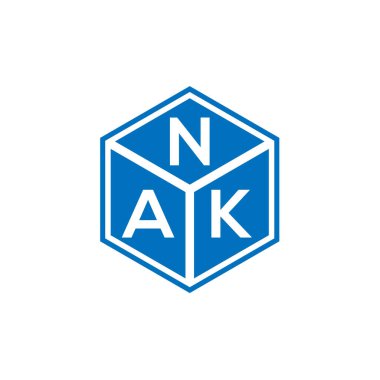 Siyah arka planda NKA harf logosu tasarımı. NKA yaratıcı harflerin baş harfleri logo kavramı. NKA harf tasarımı.