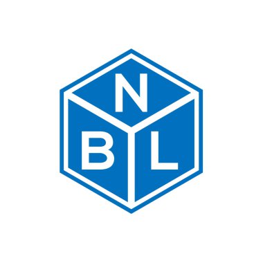 Siyah arka planda NBL harf logosu tasarımı. NBL yaratıcı harflerin baş harfleri logo kavramı. NBL harf tasarımı.