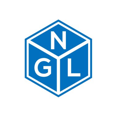 Siyah arka planda NGL harf logosu tasarımı. NGL yaratıcı harflerin baş harfleri logo kavramı. NGL harf tasarımı.