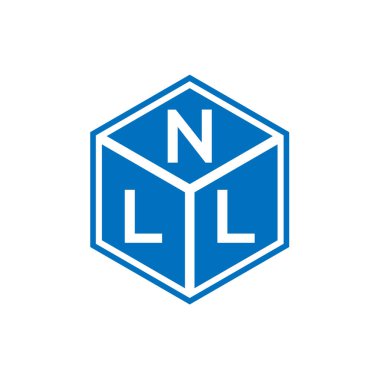 Siyah arkaplanda NLL harf logosu tasarımı. Yaratıcı harflerin baş harfleri logo kavramı. NLL harf tasarımı.