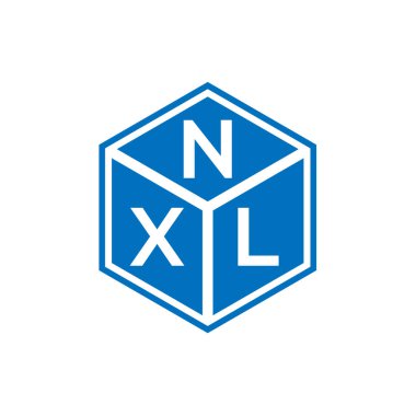 Siyah arkaplanda NXL harf logosu tasarımı. NXL yaratıcı harflerin baş harfleri logo kavramı. NXL harf tasarımı.