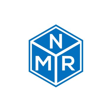 Siyah arka planda NMR harf logosu tasarımı. NMR yaratıcı harflerin baş harfleri logo kavramı. NMR harf tasarımı.
