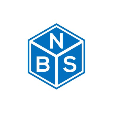 Siyah arka planda NBS harf logosu tasarımı. NBS yaratıcı harflerin baş harfleri logo konsepti. NBS harf tasarımı.
