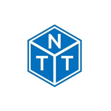 Siyah arka planda NTT harf logosu tasarımı. NTT yaratıcı harf logosu konsepti. NTT harf tasarımı.