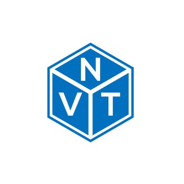 Siyah arka planda NVT harf logosu tasarımı. NVT yaratıcı harf logosu konsepti. NVT harf tasarımı.