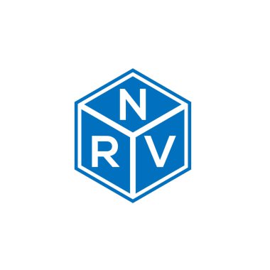 Siyah arka planda NRV harf logosu tasarımı. NRV yaratıcı harflerin baş harfleri logo kavramı. NRV harf dizaynı. NRV harfi logo tasarımı. Siyah arkaplanda. NRV yaratıcı harflerin baş harfleri logo kavramı. NRV harf tasarımı.