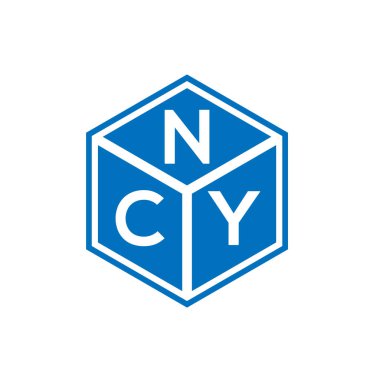 Siyah arka planda NCY harf logosu tasarımı. NCY yaratıcı harflerin baş harfleri logo kavramı. NCY harf tasarımı.