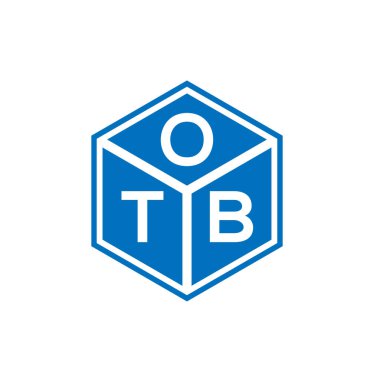 Siyah arka planda OTB harfi logo tasarımı. OTB yaratıcı harflerin baş harfleri logo kavramı. OTB harf tasarımı.
