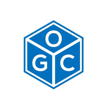 Siyah arkaplanda OGC harf logosu tasarımı. OGC yaratıcı harflerin baş harfleri logo kavramı. OGC harf tasarımı.