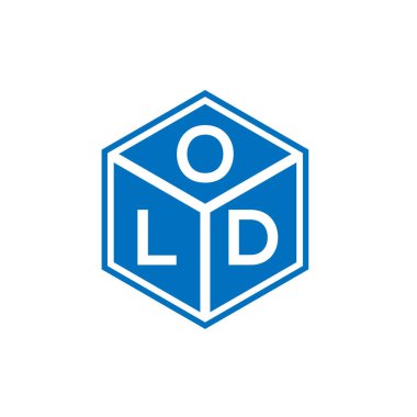 Siyah arka planda eski harf logosu tasarımı. Eski yaratıcı harflerin baş harfleri logo kavramı. Eski harf tasarımı.