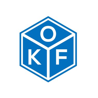 Siyah arka planda OKF harf logosu tasarımı. OKF yaratıcı harflerin baş harfleri logo kavramı. OKF harf dizaynı.OKF harf logo tasarımı siyah arkaplan üzerinde. OKF yaratıcı harflerin baş harfleri logo kavramı. OKF harf tasarımı.