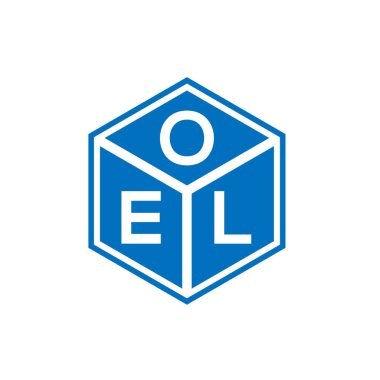 Siyah arka planda OEL harf logosu tasarımı. OEL yaratıcı harflerin baş harfleri logo kavramı. OEL harf tasarımı.