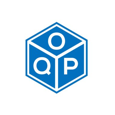 Siyah arka planda OQP harf logosu tasarımı. OQP yaratıcı harflerin baş harfleri logo kavramı. OQP harf tasarımı.