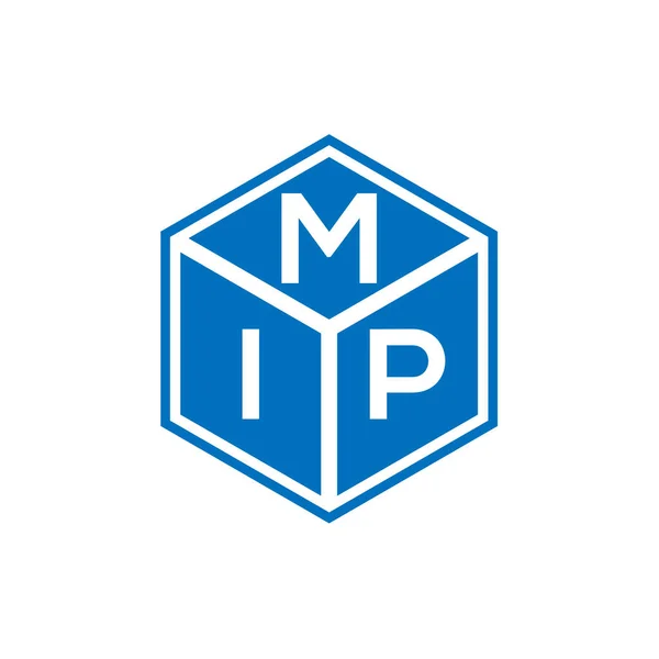 Design Logotipo Carta Mip Fundo Preto Mip Iniciais Criativas Conceito —  Vetores de Stock