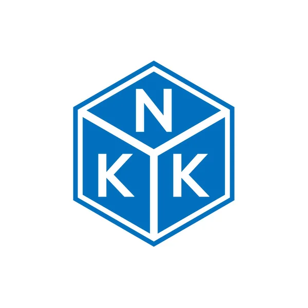 Дизайн Логотипа Nkk Чёрном Фоне Концепция Логотипа Инициалами Nkk Буква — стоковый вектор