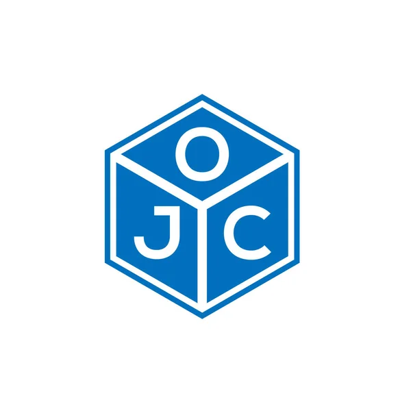 黑色背景上的Ojc字母标识设计 Ojc创意的首字母首字母标识概念 Ojc字母设计 — 图库矢量图片
