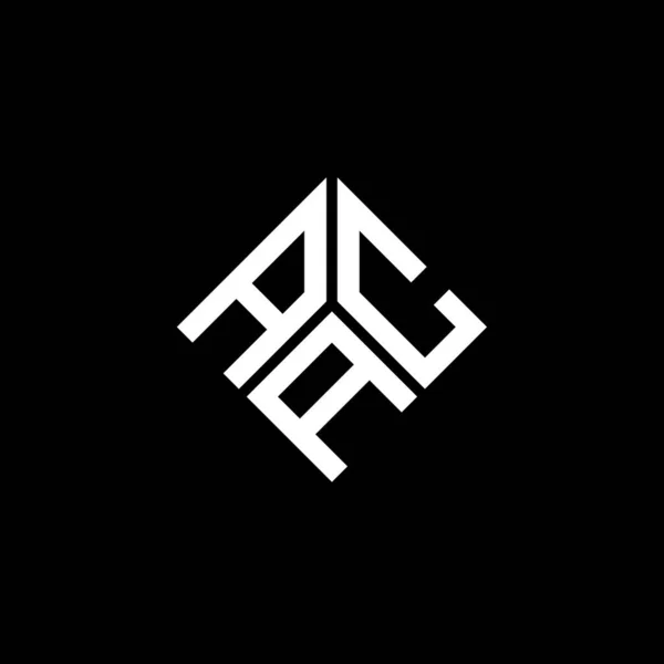 Aca Letter Logo Design Black Background Aca Creative Initials Letter — Stock Vector